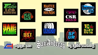 GTA: San Andreas - All Radio Stations - Los Santos - PlayBack - MasterSounds - CSR - K-Jah West ...