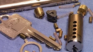 (picking 173) BKS [EURO cylinder exploration series] - picked and gutted, simple cam mechanism