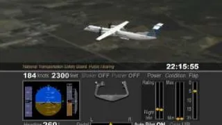 Colgan Air 3407 Final Approach Animation From NTSB