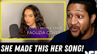 Reaction to Faouzia - Middle Child (J. Cole Cover)