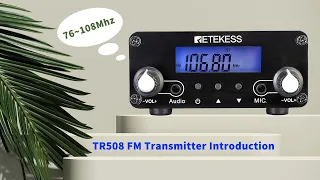 Retekess TR508 FM Transmitter Introduction