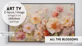 Wildflower TV Artwork | Spring Summer Floral Painting Flower Frame TV Landscape Vintage Screen Art