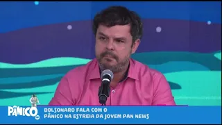 Bolsonaro se irrita e abandona entrevista ao vivo no Pânico da Jovem Pan