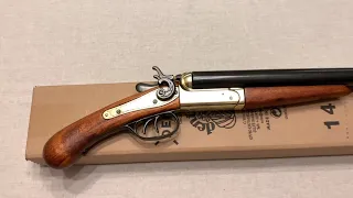 Обрез двустволки США латунь, Double-barrel shotgun, USA 1868, Denix 1113