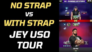 5SB Jey Uso "No Strap" VS "With Strap" Tour Gameplay. WWE Champions Game