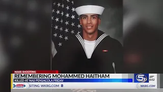 Family of slain sailor says he died a hero