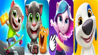 My Talking Hank | Place Food and Toys | Talking Tom Gold Run VS Talking Tom 2 vs Talking Angela