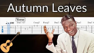 Autumn Leaves - Guitar Solo Tab Easy