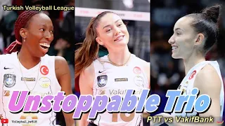 Gabi Guimaraes + Zehra Gunes + Paola Egonu │ PTT vs  VakıfBank | Turkish Volleyball League 2022/23