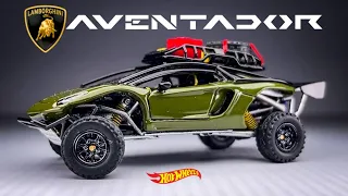 Lamborghini Aventador LP 700 Super Speed Offroad with steering and suspension Hot Wheels Custom