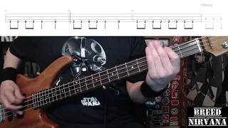 Breed by Nirvana - Bass Cover with Tabs Play-Along