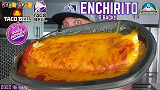 Taco Bell® Enchirito Review! 🌮🔔🌯 | IT'S BACK | 1st Time Trying! | theendorsement