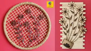 DIY Room Decor! Quick and Easy Home Decorating Ideas with Ice-Cream Sticks | Handmade Jute Crafts
