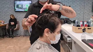 HOW TO MAKE A SHORT HAIR CUT? (PIXIE HAIRCUT) - [Serkan Karayılan]