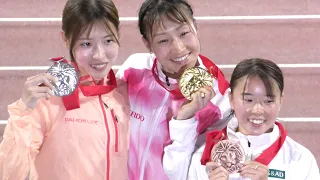 [4k]陸上日本選手権10000m 2024 女子表彰式　小海遥　五島莉乃　兼友良夏 20240503