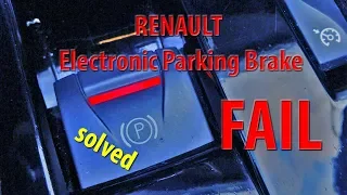 Renault megane electronic parking brake repair (read description) #ampgarage