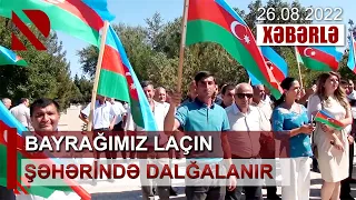 Bayrağımız Laçın şəhərində dalğalanır