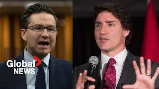 Poilievre, Conservatives move ahead of Trudeau, Liberals in latest Ipsos poll