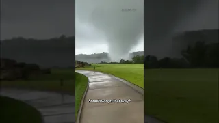 Tornado touches down on Missouri golf course #shorts