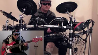 TAKE IT EASY ..THE EAGLES ..Bass and Drums cover