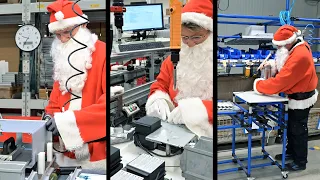 Three hard-working Santas | Marantec