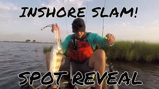 Kayak Fishing Grand Isle. How to catch an Inshore Slam! Kayak Fishing Grand Isle, LA!