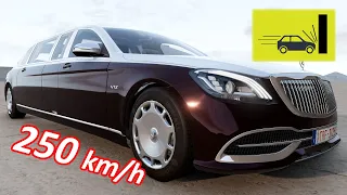 Maybach PULLMAN S650 vs WALL vs MERCEDES S500 4Matic AMG W223 over 200 km/h  BeamNG.drive CRASH test