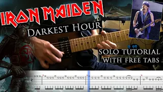 Iron Maiden - Darkest Hour Adrian Smith's guitar solo lesson (with tablatures and backing tracks)
