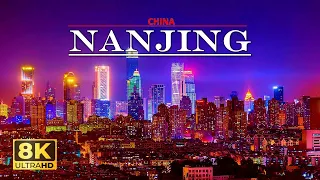 NANJING China🇨🇳at Daytime, The Venice of China Due To Yangtze River Delta, 8k 60Fps Drone Video