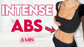 6 MIN FLAT ABS WORKOUT | Pilates at Home