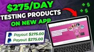 New Apps Pays $275/Day to Test Products from Home! (Get Paid to Test) | Apps That Pay You in 2023