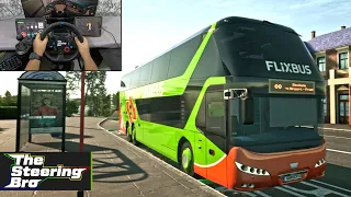 Fernbus Simulator - Neoplan Skyliner "4K" | G29 Steering Wheel & Gear Shifter Gameplay