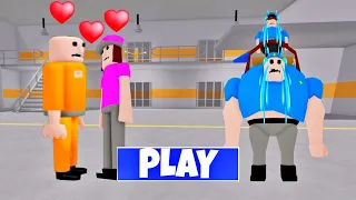 SECRET UPDATE | PRISONER FALL IN LOVE WITH BABY POLICE GIRL? SCARY OBBY ROBLOX #roblox #obby