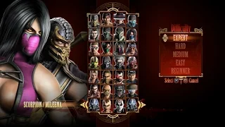 Mortal Kombat 9 - Expert Tag Ladder (Scorpion & Mileena/3 Rounds/No Losses)