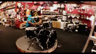 Tony Royster Jr. rocking out at Guitar Center