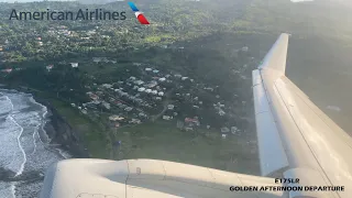 ✈ Golden Afternoon Departure – Envoy Air – E175LR – Dominica – Douglas Charles Airport - Ep.5