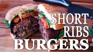 The Best Burgers Ever! Short Ribs Hamburgers | Salty Tales