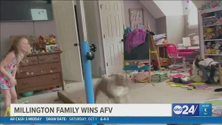 Millington family wins $20,000 on America's Funniest Home Videos