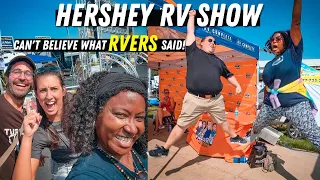 Insider RV Tour of Hershey RV Show 2022 - RVers Favorite Campers for 2023