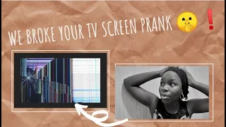 Broken TV screen prank on my VERY African parents 😂 *MUST WATCH*