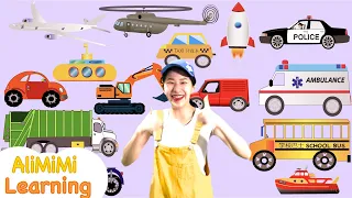 Learn about transportation in chinese | Car | Bus | Airplane | 学习交通工具和运输工具 | 交通工具 | 学中文