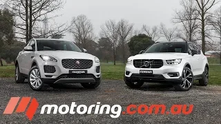 2018 Jaguar E-PACE v Volvo XC40 Comparison | motoring.com.au