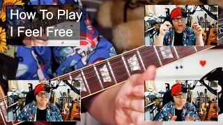 'I Feel Free' Cream Guitar & Bass lesson