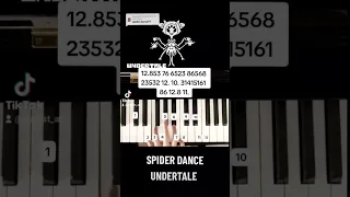 SPIDER DANCE - UNDERTALE #undertale #spiderdance #pianotutorial