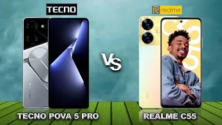 Tecno Pova 5 Pro vs Realme C55