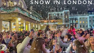 London Christmas Evening Lights Tour | Covent Garden to Luxury Mayfair | London Winter Walk [4K HDR]
