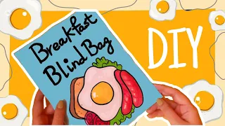 DIY Breakfast Blind Bag: Paper Craft Unboxing and Tutorial