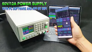 Assembling DC Power Supply 60V 12A 720W - PC software and APP by WIFI