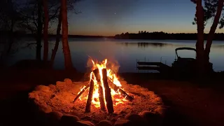 Sunset Campfire - Full 4k HD one hour video -------Günbatımı Kamp Ateşi-Full 4k HD bir saatlik video