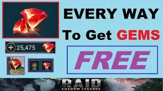 ~Every Way~ to get *FREE GEMS* in Raid: Shadow Legends